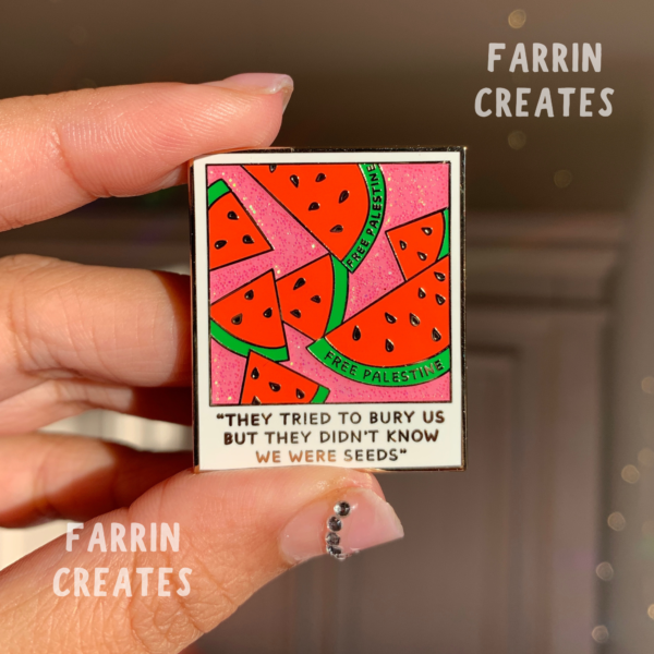 “Watermelon Polaroid” Hard Enamel Pin