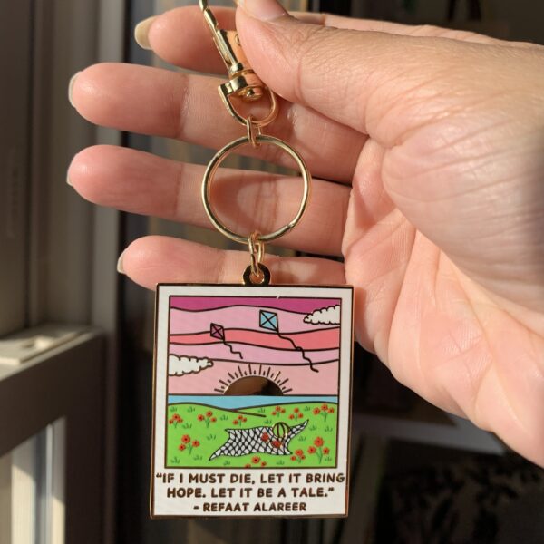 Dr. Refaat Poem Polaroid Enamel Keychain