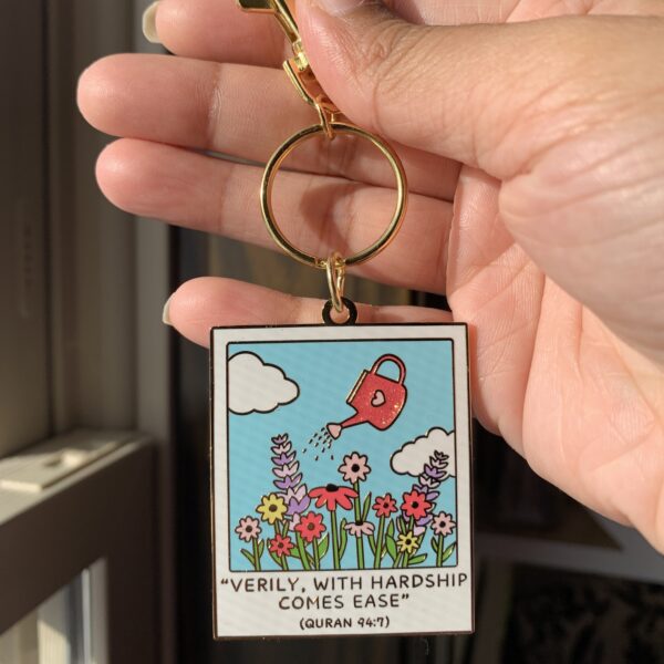 Quran 94:7 Polaroid Enamel Keychain