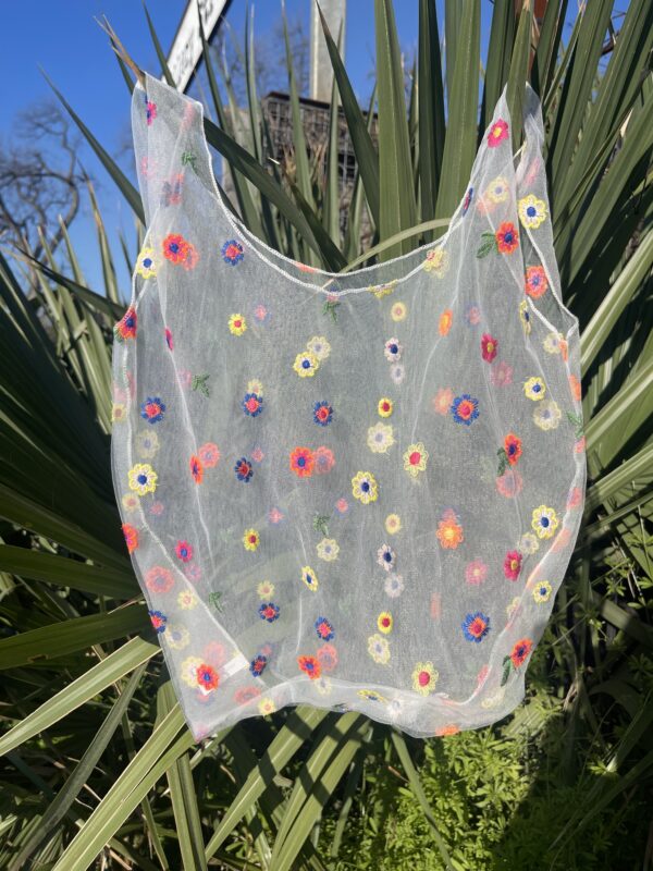Floral embroidered shopping Bags