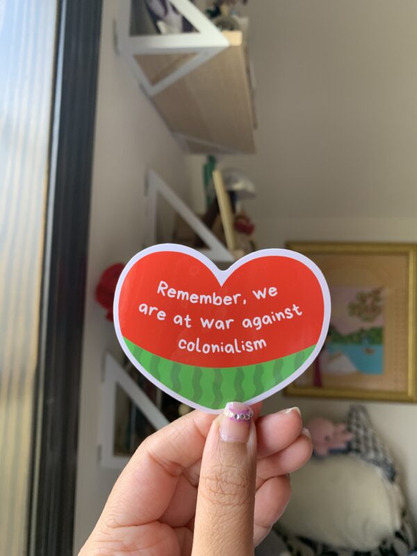 Anti-Colonial Heart Sticker