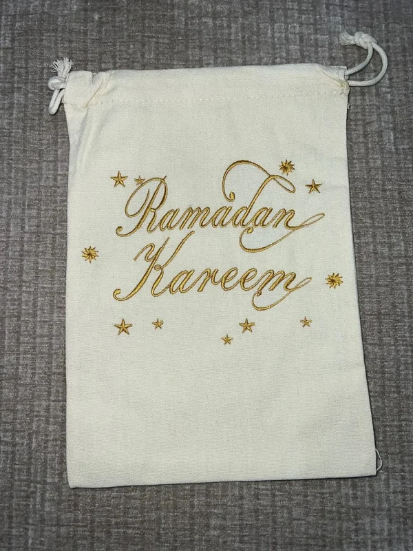 Ramadan Kareem Embroidered Favor Bags 5 piece - Image 2