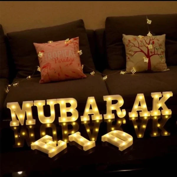 Eid Mubarak LED Letters