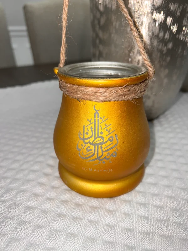 Ramadan Mubarak Glass Lantern - Image 4