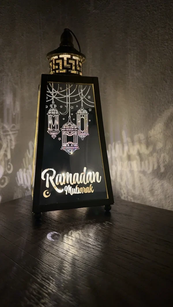 Ramadan Mubarak Mirrored Lantern - Image 2