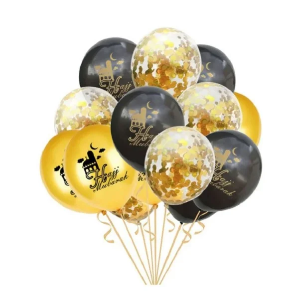 Hajj Mubarak Balloons 15pcs
