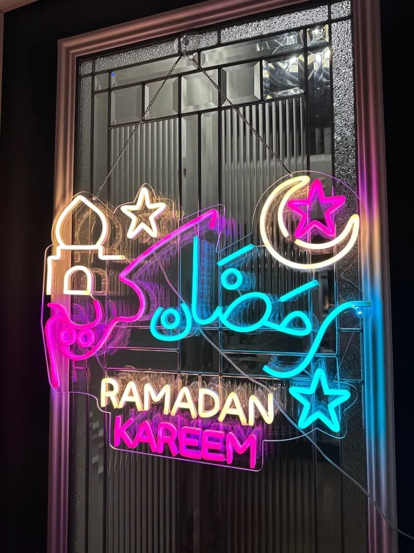 Ramadan Kareem Arabic and English Neon Sign - Image 3