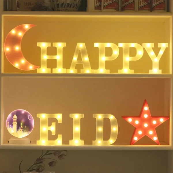 HAPPY EID LED LETTERS