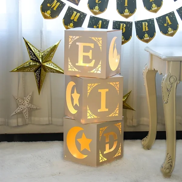 Eid boxes with lights - Image 2