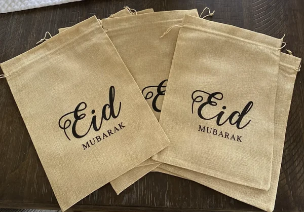 Eid Mubarak Favor bags pack of 8 - Image 3