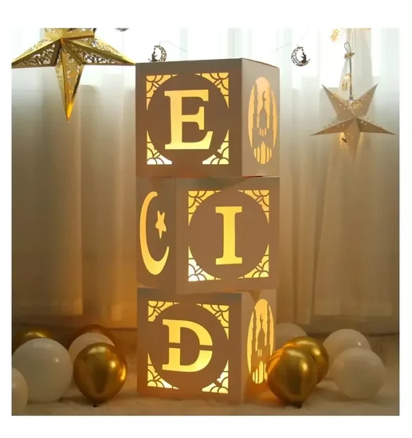 Eid boxes with lights