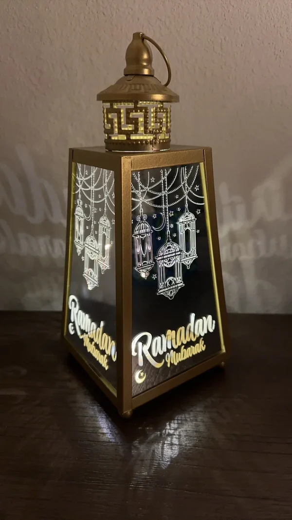 Ramadan Mubarak Mirrored Lantern - Image 3