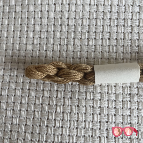 Black Tea Gold - Botanically Dyed Sashiko Embroidery Thread 20/6 (8m) - Image 2