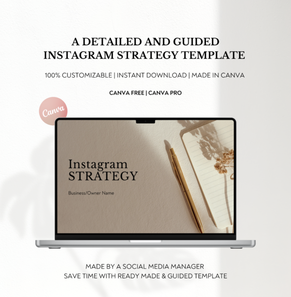 Instagram Strategy Template | Client Strategy For Social Media | Marketing Proposal | Social Media Manager Canva Templates - Image 5