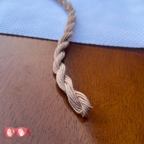 Onion Skin Brown - Botanically Dyed Sashiko Embroidery Thread 20/6 (8m) - Image 3