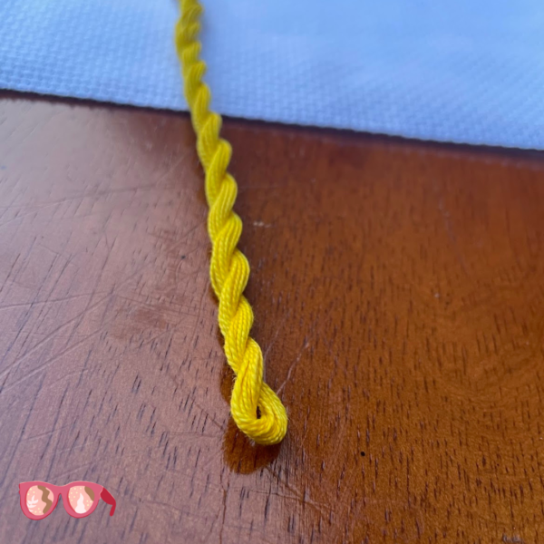 Turmeric Yellow - Botanically Dyed Perle Cotton Embroidery Thread Size #8 (8m) - Image 3