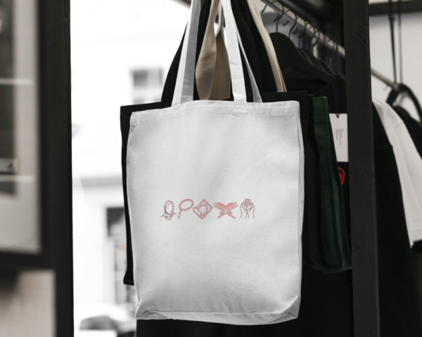 White Cotton Taraweeh Tote Bag