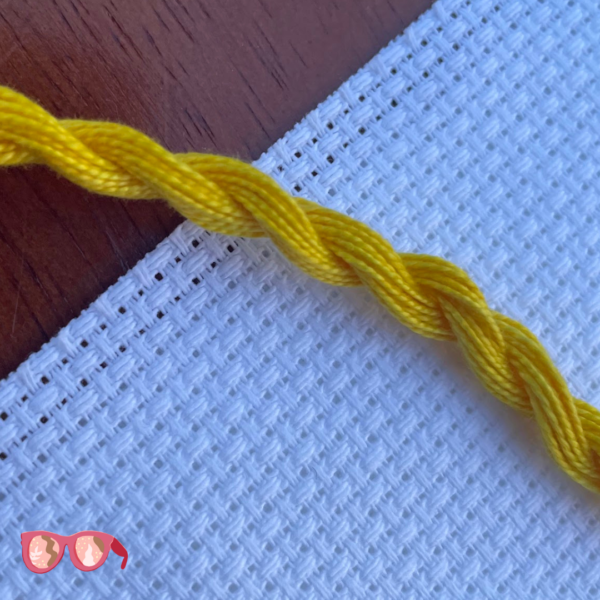 Turmeric Yellow - Botanically Dyed Perle Cotton Embroidery Thread Size #8 (8m) - Image 4