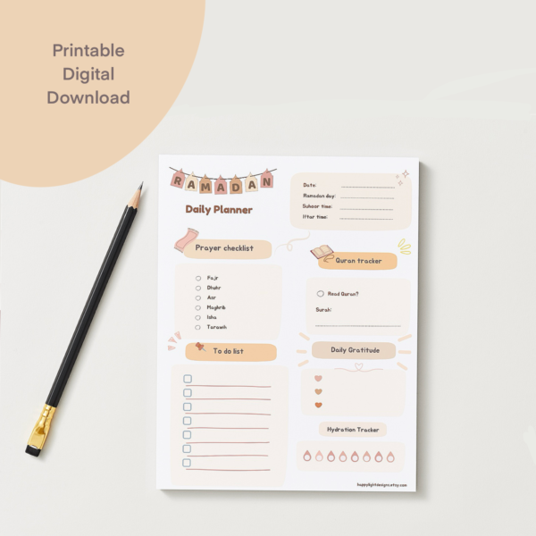 Printable Ramadan Daily Planner