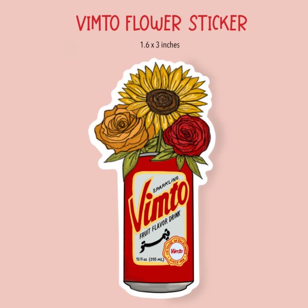 Vimto flower sticker