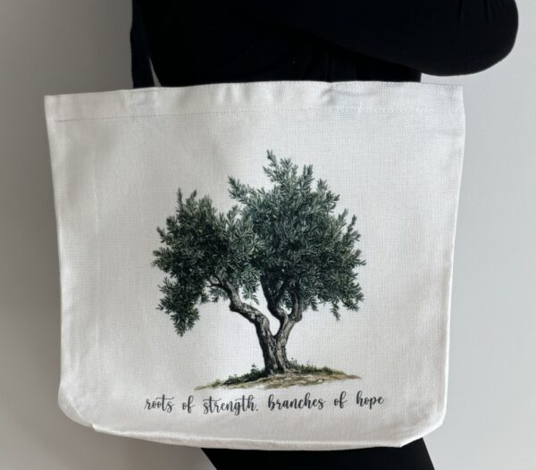 Palestine-Inspired Tote (Olive Tree)