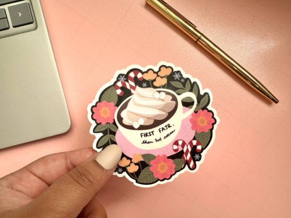 Hot Cocoa Lovers Sticker | Hot Chocolate Sticker | Islamic Stickers | Laptop Stickers