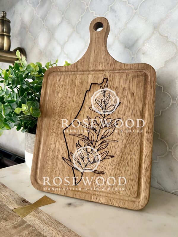 Palestine Olive Branch Engraved Cutting Board | Ramadan | Eid Table Decor -Islamic decor - Eid gift ramadan gift - Image 2