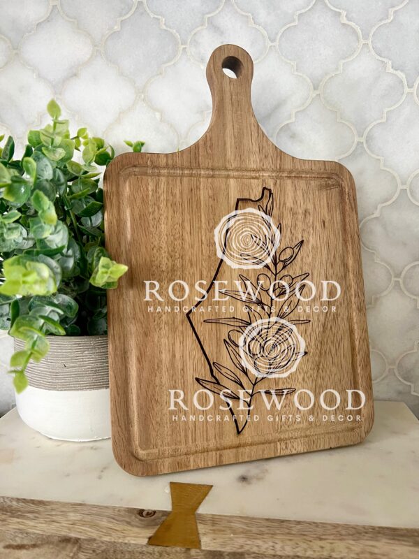Palestine Olive Branch Engraved Cutting Board | Ramadan | Eid Table Decor -Islamic decor - Eid gift ramadan gift