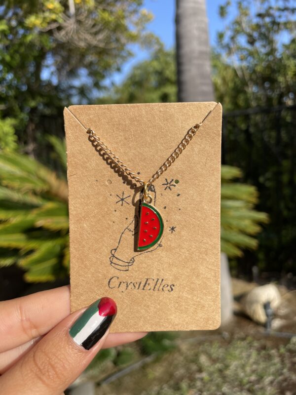 Watermelon Gold Necklace