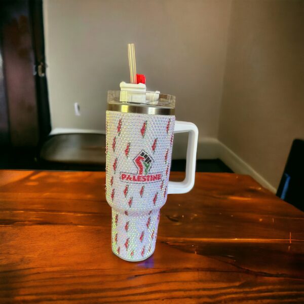 Palestine Water Melon Tumbler rhinestone