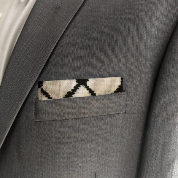 Kufiyah Pre-Folded Pocket Square | Keffiyeh Pocket Square for Men | Kuffiya Pre- Folded Pocket Square | Palestinian Accessories | Palestine Gift | Palestinian Clothes