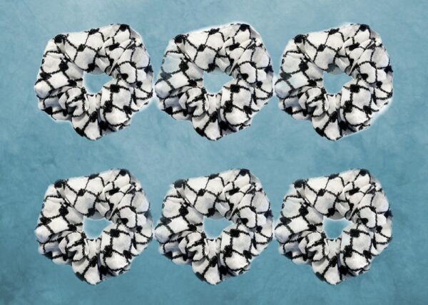 Kufiyah Hair Scrunchie | Keffiyeh Hair Scrunchie for Girls and Women | Kuffiya Hair Scrunchie | Palestinian Accessories | Palestine Gift | Palestinian Clothes - Image 3