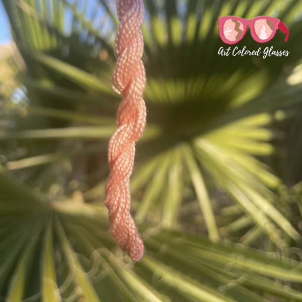 Madder Root Light Pink - Botanically Dyed Perle Cotton Embroidery Thread Size #8 (8m)