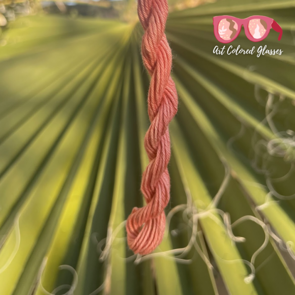 Madder Root Coral - Botanically Dyed Sashiko Embroidery Thread 20/6 (8m)