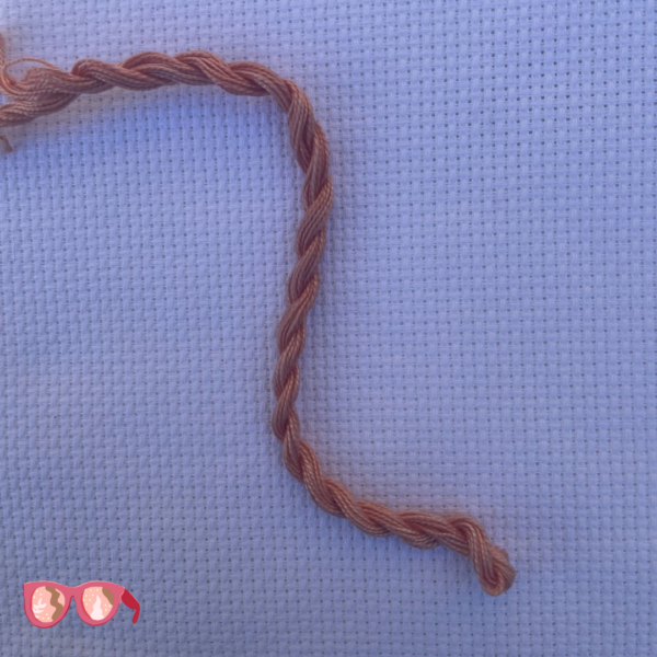 Madder Root Light Orange - Botanically Dyed Perle Cotton Embroidery Thread Size #8 (8m) - Image 4