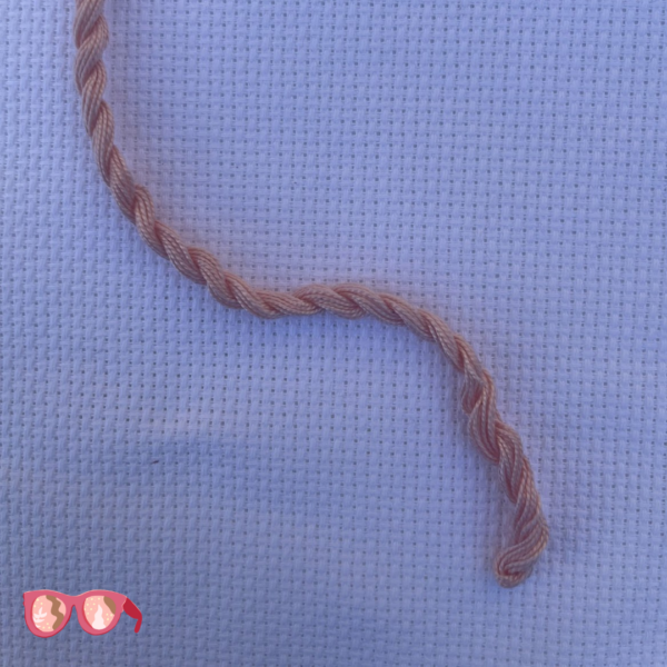 Madder Root Light Pink - Botanically Dyed Perle Cotton Embroidery Thread Size #8 (8m) - Image 2