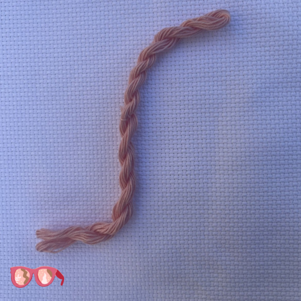 Madder Root Medium Pink - Botanically Dyed Sashiko Embroidery Thread 20/6 (8m) - Image 2