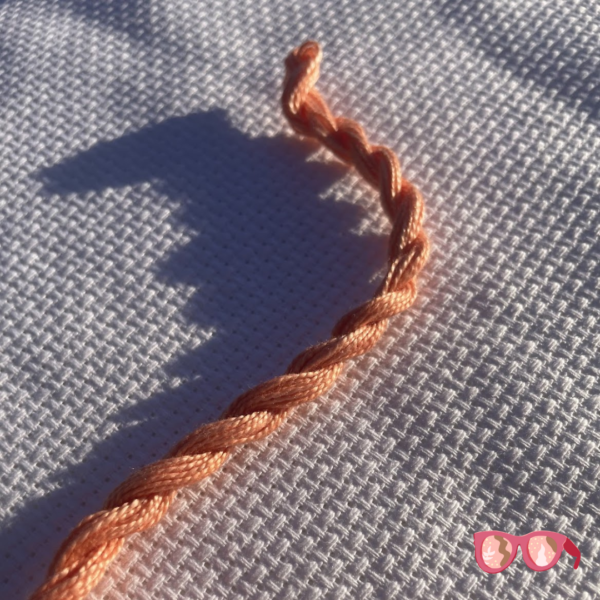Madder Root Light Orange - Botanically Dyed Perle Cotton Embroidery Thread Size #8 (8m) - Image 2