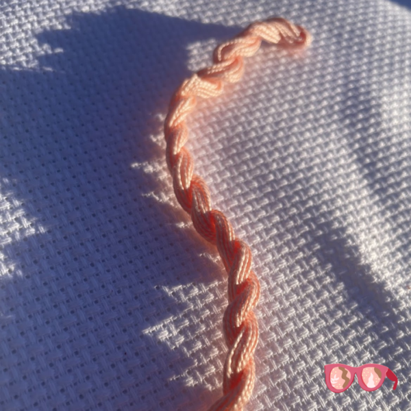 Madder Root Light Pink - Botanically Dyed Perle Cotton Embroidery Thread Size #8 (8m) - Image 4
