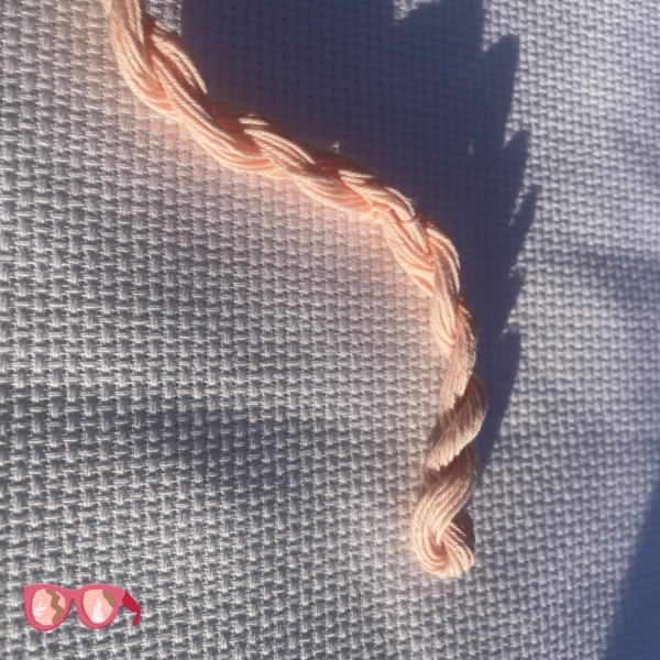 Madder Root Light Pink - Botanically Dyed Sashiko Embroidery Thread 20/6 (8m) - Image 2