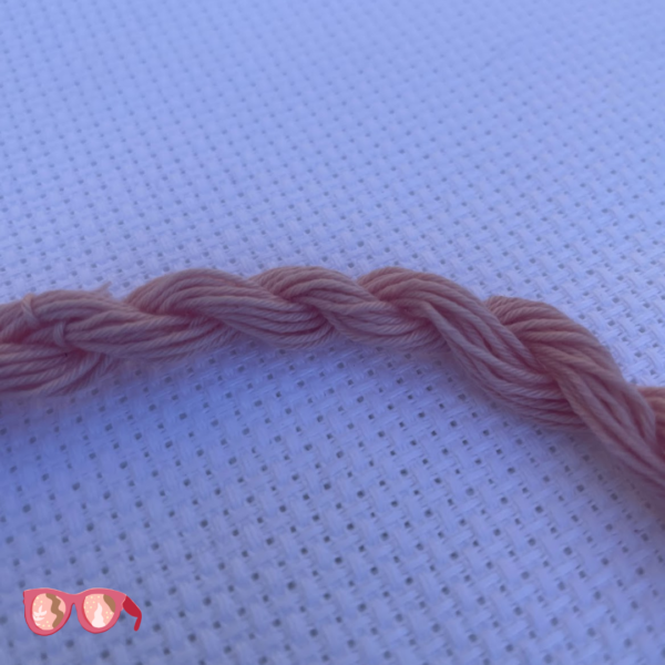 Madder Root Medium Pink - Botanically Dyed Sashiko Embroidery Thread 20/6 (8m) - Image 3