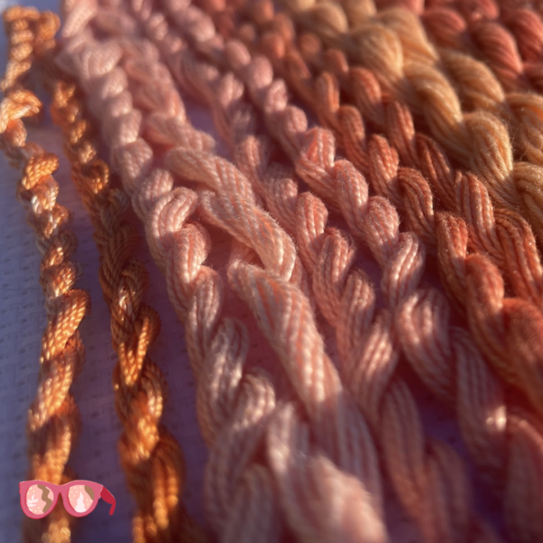Madder Root Light Pink - Botanically Dyed Perle Cotton Embroidery Thread Size #8 (8m) - Image 5