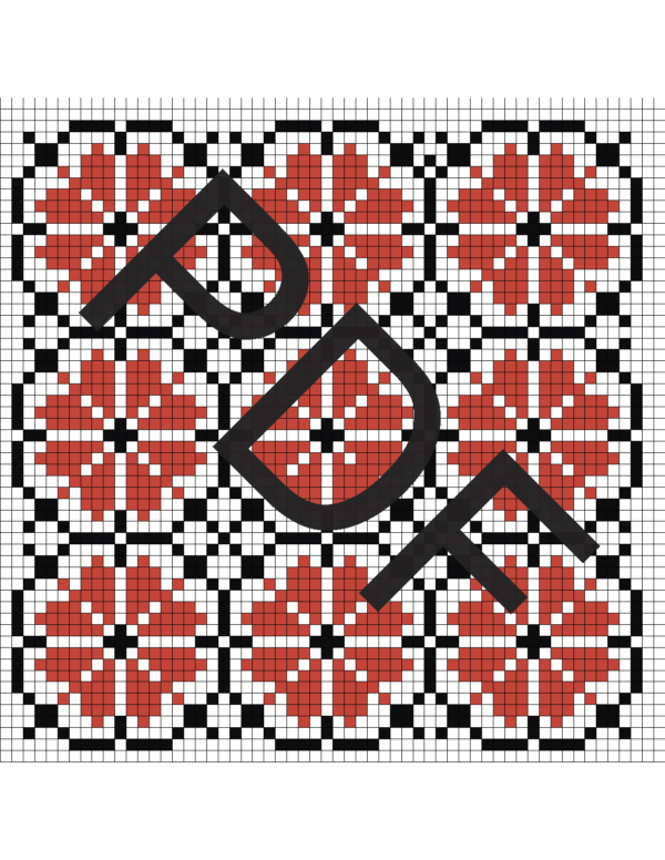 Damask Rose Tatreez Pattern