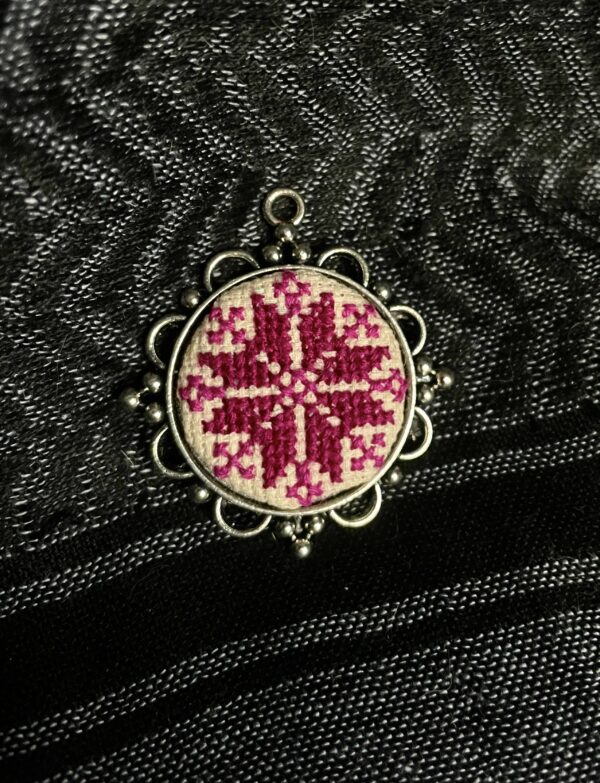 Moon Tatreez Pendant