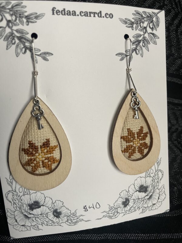 Golden Star Tatreez Earrings