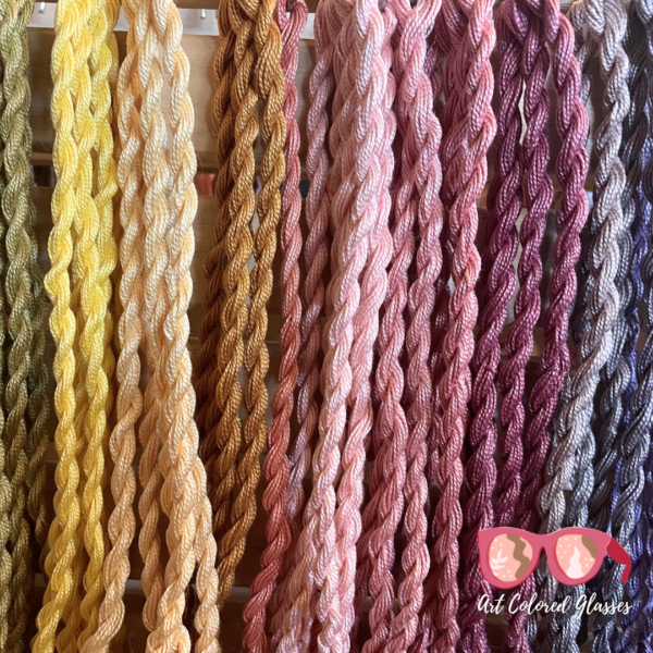 Naturally Dyed Pearl Cotton Thread - Solid Colors