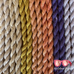 Naturally Dyed Spun Silk Thread for Tatreez