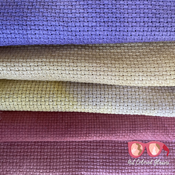 Naturally Dyed Aida Cloth for Tatreez