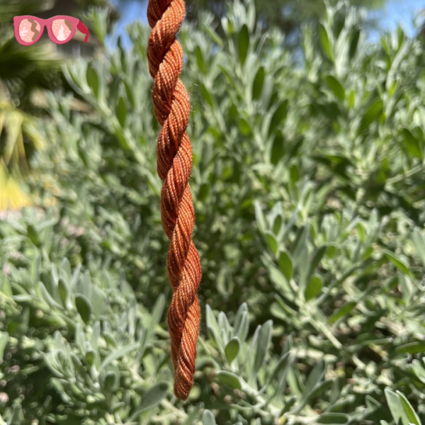 Naturally Dyed Pearl Silk Thread for Tatreez - Image 5