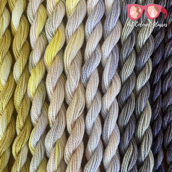 Naturally Dyed Pearl Cotton Thread - Variegated